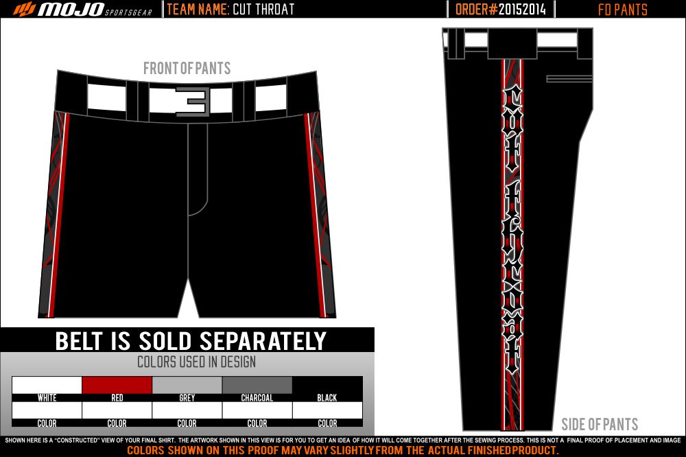 607 FD Mens Ball Pants