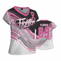 Women's Pink Fighter V-neck
