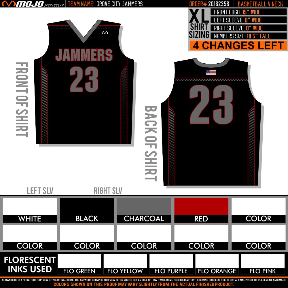 1070 FD Basketball V-Neck