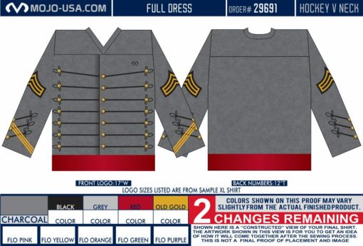 1134 FD Hockey VNeck
