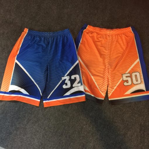 Clearance - 24 Pair Softball Shorts - 12 Orange & 12 Blue