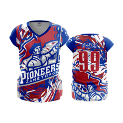 1172 FD Womens V-Neck Capsleeve