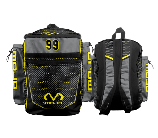 Mojo Diamond Backpack - Charcoal & Flo Yellow