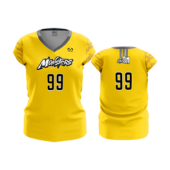 1703 FD Womens V-Neck Capsleeve