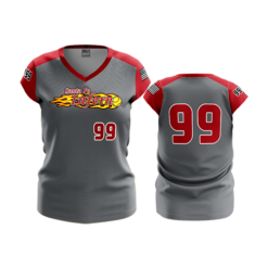1723 FD Womens V-Neck Capsleeve