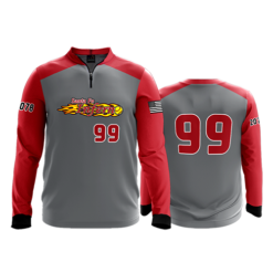 1723 FD Quarter Zip Batting Jacket LS