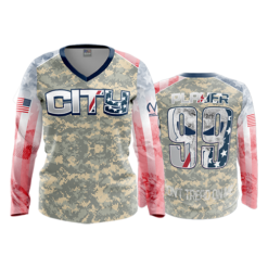 1262 FD Womens V-Neck Longsleeve
