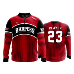 842 FD Quarter Zip Batting Jacket LS
