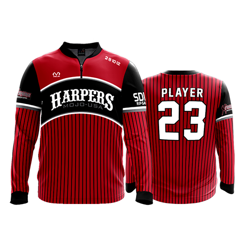 842 FD Quarter Zip Batting Jacket LS