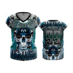 1755 FD Womens V-Neck Capsleeve