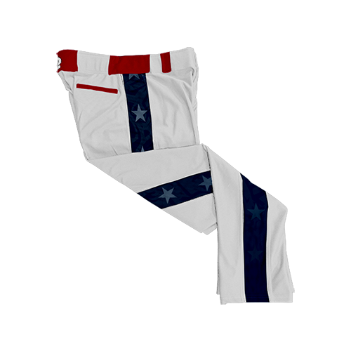 1767 SD MENS WHITE Custom Braid BallPant
