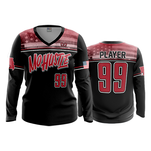 1738 FD Womens V-Neck Longsleeve