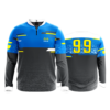 1045 FD Quarter Zip Batting Jacket LS-FLO INK + $5