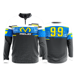 1045 FD Quarter Zip Batting Jacket LS-FLO INK + $5