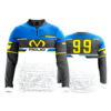 1045 FD Quarter Zip Batting Jacket LS-FLO INK + $5