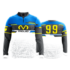 1045 FD Quarter Zip Batting Jacket LS-FLO INK + $5