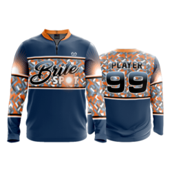 464 FD Quarter Zip Batting Jacket LS
