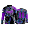 464 FD Quarter Zip Batting Jacket LS-FLO INK + $5