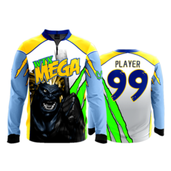 1128 FD Quarter Zip Batting Jacket LS-FLO INK + $5