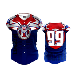 1785 FD Womens Full Button Capsleeve