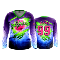 1796 FD Womens V-Neck Longsleeve