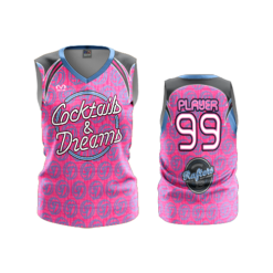 1804 FD Womens V-Neck Sleeveless-FLO INK + $5