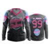 1804 FD Womens V-Neck Longsleeve-FLO INK + $5