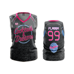 1804 FD Womens V-Neck Sleeveless-FLO INK + $5
