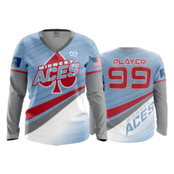 355 FD Womens V-Neck Longsleeve