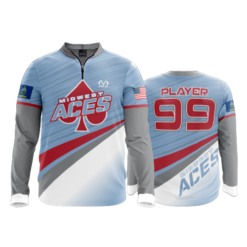 355 FD Quarter Zip Batting Jacket LS