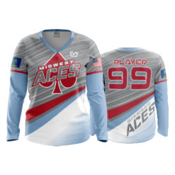 355 FD Womens V-Neck Longsleeve