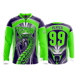 1814 FD Quarter Zip Batting Jacket LS-FLO INK + $5