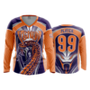 1814 FD Womens V-Neck Longsleeve-FLO INK + $5