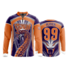 1814 FD Quarter Zip Batting Jacket LS-FLO INK + $5