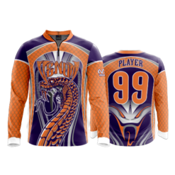 1814 FD Quarter Zip Batting Jacket LS-FLO INK + $5