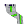 1814 SD MENS CUSTOM BRAIDED BALL PANT-FLO INK + $5