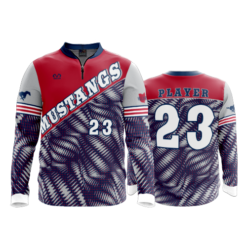 1816 FD Quarter Zip Batting Jacket LS