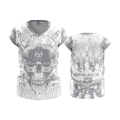 1312 FD Womens V-Neck Capsleeve