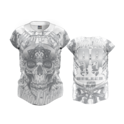 1312 FD Womens Full Button Capsleeve