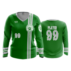 1858 FD Womens V-Neck Longsleeve