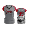 1847 FD Womens V-Neck Capsleeve