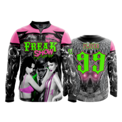1875 FD Quarter Zip Batting Jacket LS-FLO INK + $5