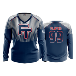 1885 FD Womens V-Neck Longsleeve