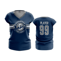 1371 FD Womens V-Neck Capsleeve