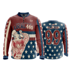 1850 FD Quarter Zip Batting Jacket LS
