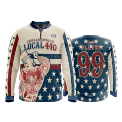 1850 FD Quarter Zip Batting Jacket LS