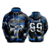 SANDLOT HUSTLERS BLUE HOODY