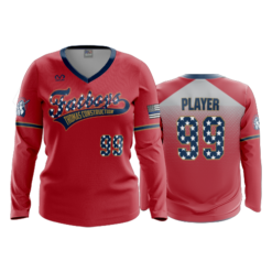 1888 FD Womens V-Neck Longsleeve