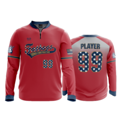 1888 FD Quarter Zip Batting Jacket LS