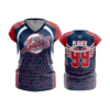 1899 FD Womens V-Neck Capsleeve